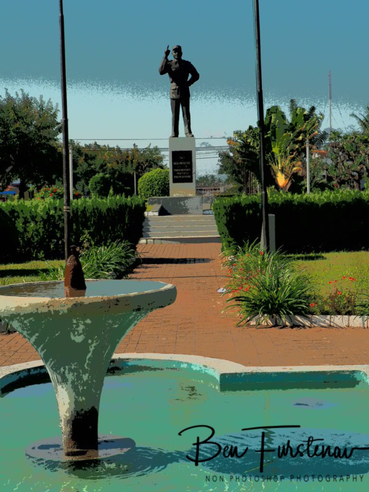 Imposing statue, Inhambane, Mozambique